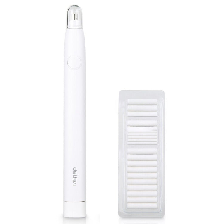 Deli 71107 Electric Eraser Art può sostituire il nucleo in gomma, Black Shell, White Shell