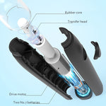 Deli 71107 Electric Eraser Art può sostituire il nucleo in gomma, Black Shell, White Shell