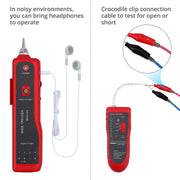 Wire Tracker Network Cable Detector RJ45 RJ11 Tester per linee telefoniche e cavi LAN, RJ45 RJ11 Tester