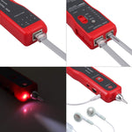Wire Tracker Network Cable Detector RJ45 RJ11 Tester per linee telefoniche e cavi LAN, RJ45 RJ11 Tester