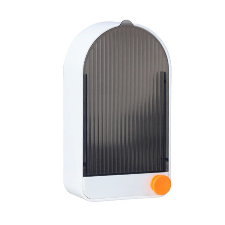 Portasapone con scarico a parete per bagno domestico da 2 pezzi con coperchio, White Gray, White Orange, Pink White, Green Gray