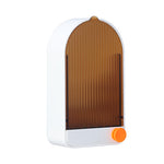 Portasapone con scarico a parete per bagno domestico da 2 pezzi con coperchio, White Gray, White Orange, Pink White, Green Gray