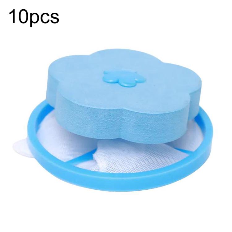 10 PZ C2096 Sacchetto Filtro Materiale Galleggiante Lavatrice, Blue, Pink