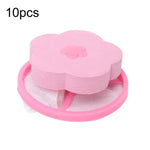 10 PZ C2096 Sacchetto Filtro Materiale Galleggiante Lavatrice, Blue, Pink