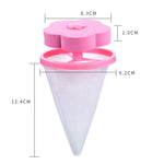 10 PZ C2096 Sacchetto Filtro Materiale Galleggiante Lavatrice, Blue, Pink