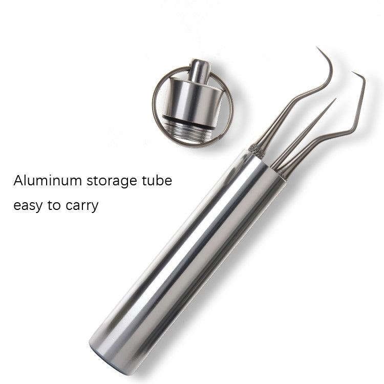 Set di 3 set di linguette firmate con gancio per ago piegato in metallo portatile
