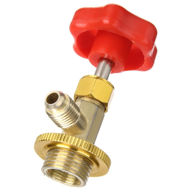 3 PCS R134a Aria Condizionata Refrigerante Interruttore Anti-Perdite, Red Metal Valve Bottle
