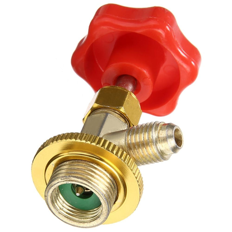 3 PCS R134a Aria Condizionata Refrigerante Interruttore Anti-Perdite, Red Metal Valve Bottle