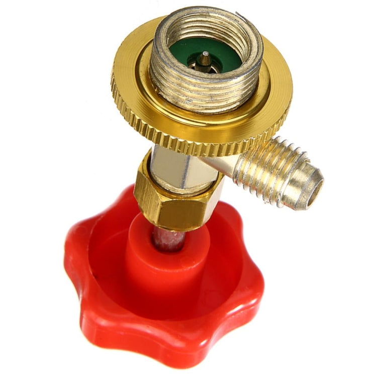3 PCS R134a Aria Condizionata Refrigerante Interruttore Anti-Perdite, Red Metal Valve Bottle