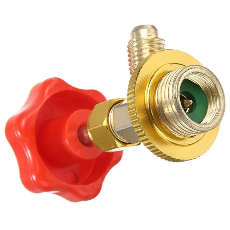 3 PCS R134a Aria Condizionata Refrigerante Interruttore Anti-Perdite, Red Metal Valve Bottle