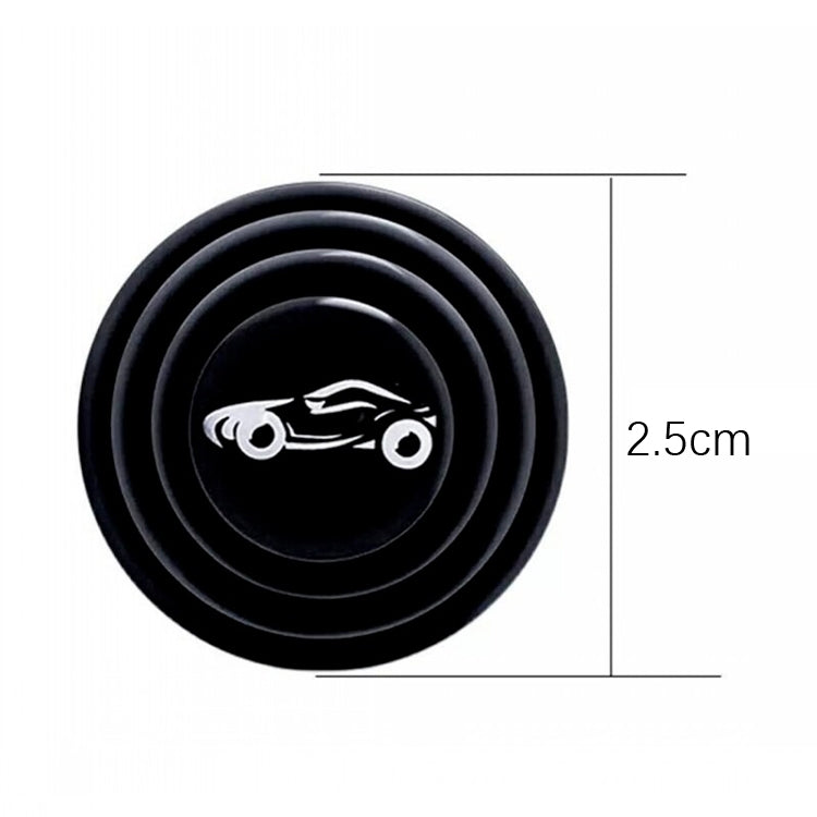 100 pezzi di ammortizzatore anticollisione per portiera dell'auto, Black Unmarked, Black With Sports Car Logo, Luminous Unmarked, Luminous With Sports Car Logo
