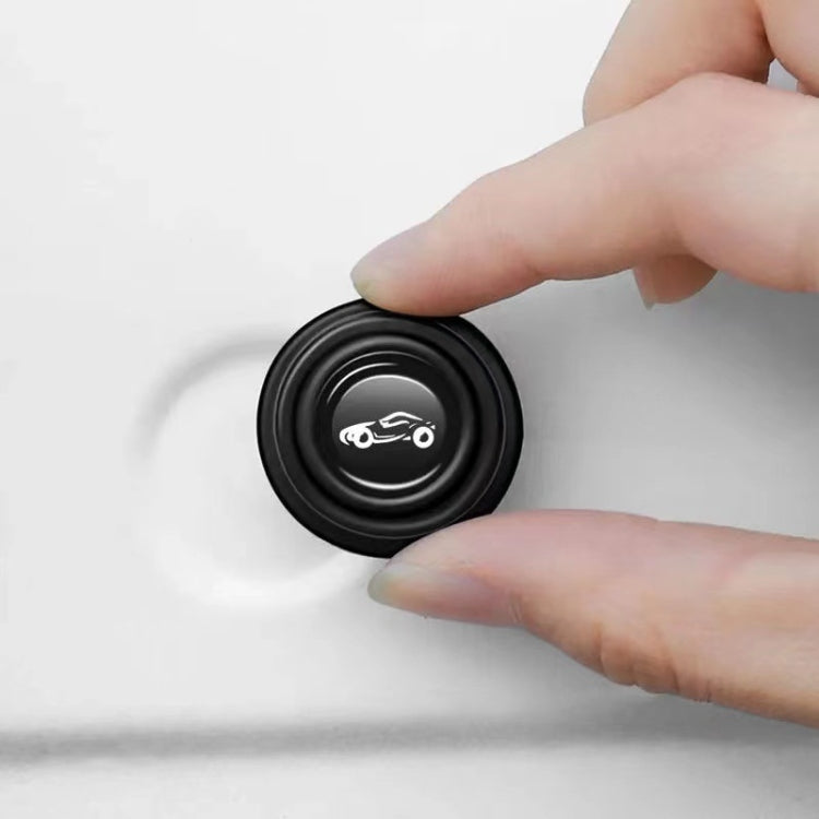 100 pezzi di ammortizzatore anticollisione per portiera dell'auto, Black Unmarked, Black With Sports Car Logo, Luminous Unmarked, Luminous With Sports Car Logo