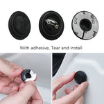 100 pezzi di ammortizzatore anticollisione per portiera dell'auto, Black Unmarked, Black With Sports Car Logo, Luminous Unmarked, Luminous With Sports Car Logo