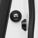 100 pezzi di ammortizzatore anticollisione per portiera dell'auto, Black Unmarked, Black With Sports Car Logo, Luminous Unmarked, Luminous With Sports Car Logo