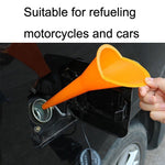 Imbuto di rifornimento in plastica a mani libere per auto da 10 pezzi, Plastic Refueling Funnel