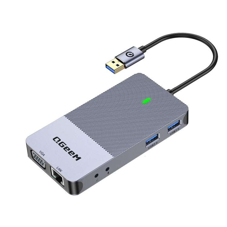 Adattatore HUB di estensione multifunzionale di tipo C QGeeM 11 in 1, 11 In 1