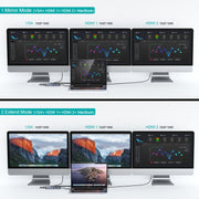Adattatore HUB di estensione multifunzionale di tipo C QGeeM 11 in 1, 11 In 1