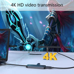 Adattatore HUB 5 in 1 USB Type-C con lettore SD/TF