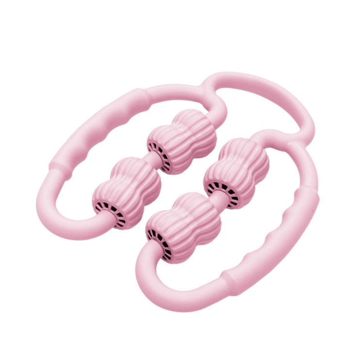 Rullo massaggiante con rullo in schiuma per tubo da stufa a forma di anello (consegna colore casuale), 4-wheel Ring Random Color Deliver