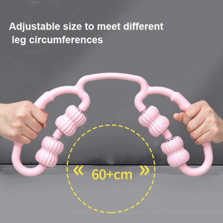 Rullo massaggiante con rullo in schiuma per tubo da stufa a forma di anello (consegna colore casuale), 4-wheel Ring Random Color Deliver