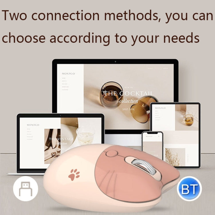 M3 3 tasti mouse wireless silenzioso per laptop carino, specifiche:, Wireless Version (Vitality Pink), Wireless Version (Dream Blue), Wireless Version (Milk Tea), Bluetooth Wireless Version (Milk Tea), Bluetooth Wireless Version (Pink)�����������������...