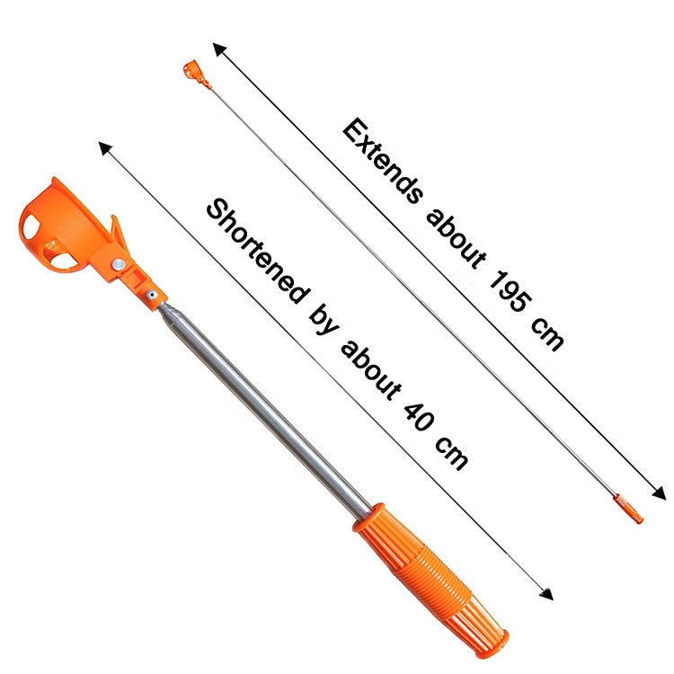 Raccoglitore di sfere in acciaio inossidabile con asta per antenna pieghevole da golf 8 sezioni, ZH-016 Orange, ZH-016 Black