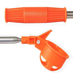 Raccoglitore di sfere in acciaio inossidabile con asta per antenna pieghevole da golf 8 sezioni, ZH-016 Orange, ZH-016 Black