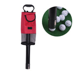 HOWTRUE Raccoglitore di palline da golf staccabile, Red, Black