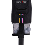 HOWTRUE Raccoglitore di palline da golf staccabile, Red, Black