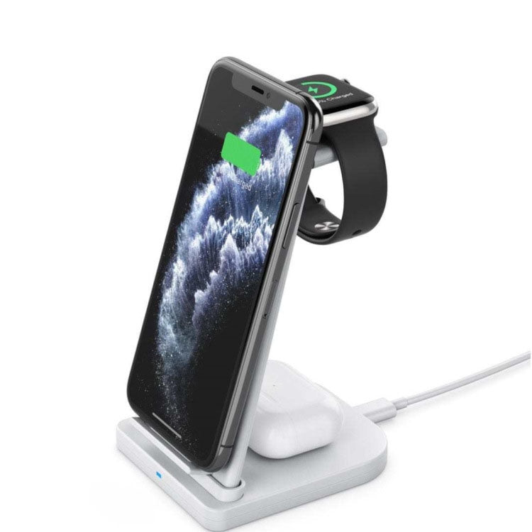 Caricabatterie wireless QGeeM 3 in 1 portatile 10W
