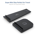 Caricabatterie wireless QGeeM 3 in 1 portatile 10W