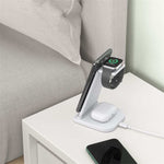 Caricabatterie wireless QGeeM 3 in 1 portatile 10W