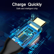 QGeeM QG-CC03 Cavo dati USB 3.1 da tipo C a tipo C, lunghezza:, 1.2m, 1.8m