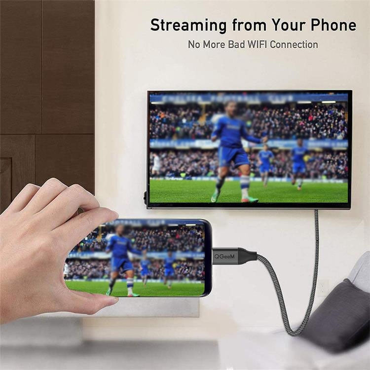 Cavo QGeeM QG-UA09 da tipo C a HDMI, 1.2m, 1.8m, 3m