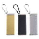 Portasigarette portatile portatile con posacenere sigillato coperchio, Gold, Silver, Black, Golden Engraved Flower, Silver Engraved Flower, Black Engraved Flower