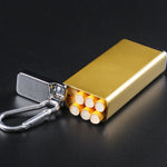 Portasigarette portatile portatile con posacenere sigillato coperchio, Gold, Silver, Black, Golden Engraved Flower, Silver Engraved Flower, Black Engraved Flower