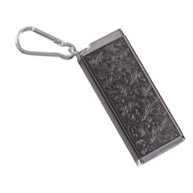 Portasigarette portatile portatile con posacenere sigillato coperchio, Gold, Silver, Black, Golden Engraved Flower, Silver Engraved Flower, Black Engraved Flower