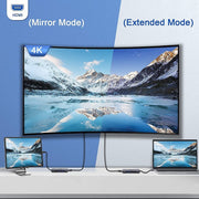 Adattatore HUB di estensione USB 3.0 TYPE-C multifunzione QGeeM 7 in 1, QG-UH07-3(7 In 1)