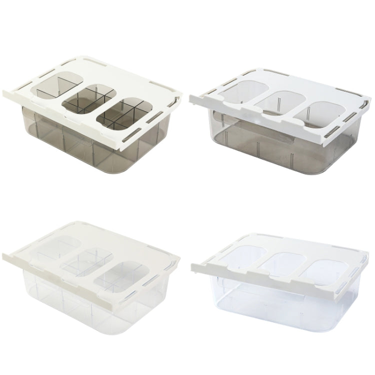 Scatola portaoggetti per calzini per biancheria intima tipo cassetto dell'armadio domestico, With Partition (Transparent Grey), Without Partition (Transparent Grey), With Partition (Transparent), Without Partition (Transparent )
