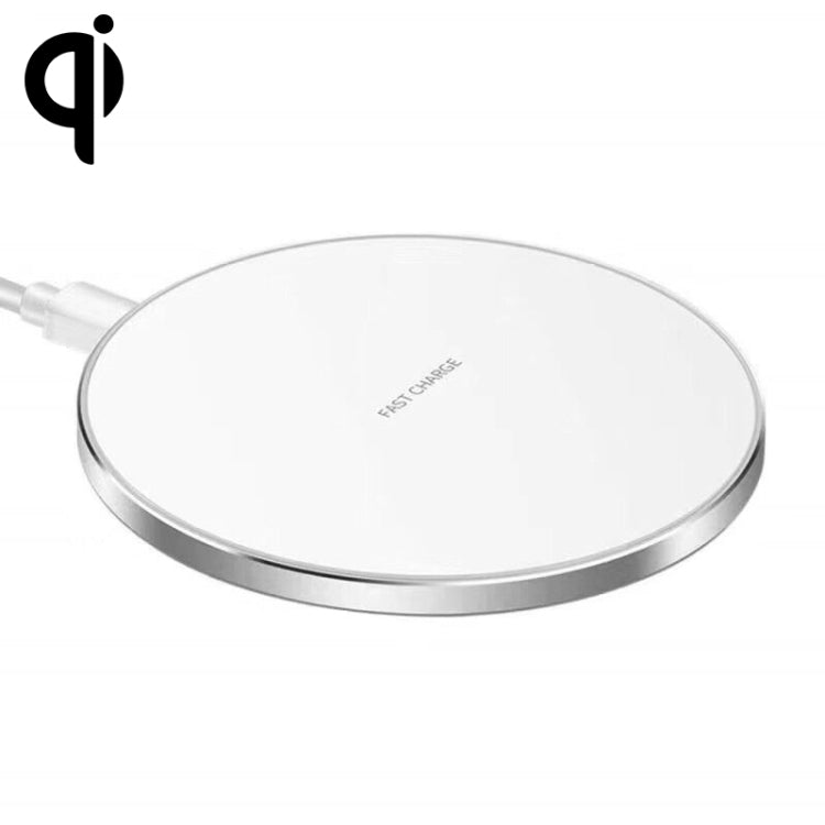 Caricabatterie wireless rotondo 15W in metallo