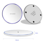 Caricabatterie wireless rotondo 15W in metallo