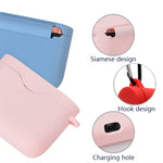 Custodia protettiva in silicone per auricolari Bluetooth da 2 pezzi con gancio per Sony WF-1000XM3, White, Pink, Mint Green, Transparent, Green, Lavender Purple