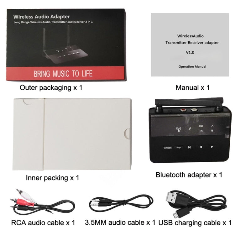 Adattatore per trasmettitore audio Bluetooth B2, B2