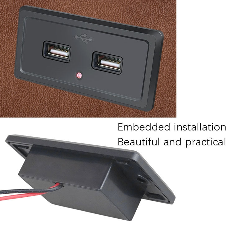 12V24V Route Bus Caricatore per auto con doppio ingresso di ricarica USB