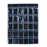 Borsa da appendere per cellulare trasparente in tessuto non tessuto a 30 griglie, Blue, Black, Pink, Beige