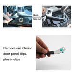 2 pezzi per auto in acciaio inossidabile con pannello per porta di navigazione audio piede di porco, 2 PCS Stainless Steel