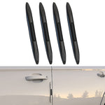 Striscia anti-collisione per airbag in silicone antistatico per portiera dell'auto da 4 pezzi, Black, White, Transparent