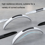 Striscia anti-collisione per airbag in silicone antistatico per portiera dell'auto da 4 pezzi, Black, White, Transparent