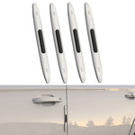 Striscia anti-collisione per airbag in silicone antistatico per portiera dell'auto da 4 pezzi, Black, White, Transparent