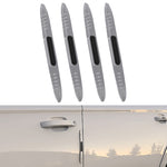Striscia anti-collisione per airbag in silicone antistatico per portiera dell'auto da 4 pezzi, Black, White, Transparent